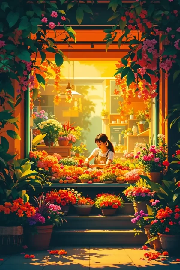 一束花的下午电影海报