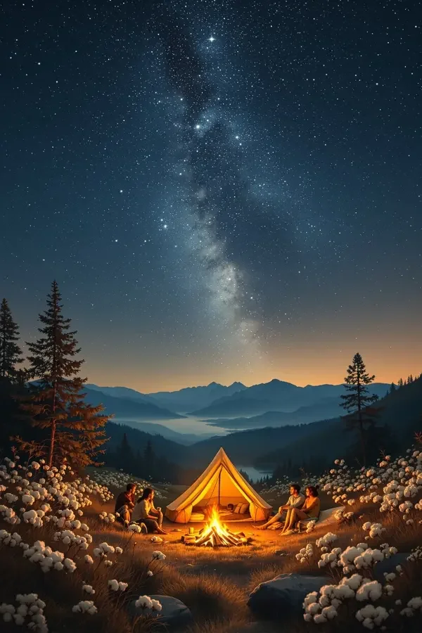 星空下的帐篷电影海报