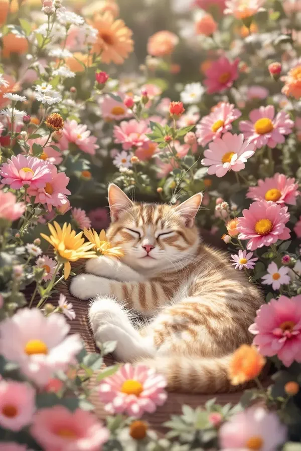 花园里的猫电影海报